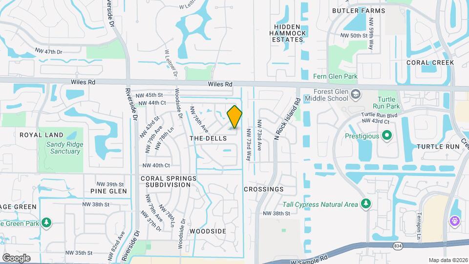 7501 NW 42nd St Map and Location Details