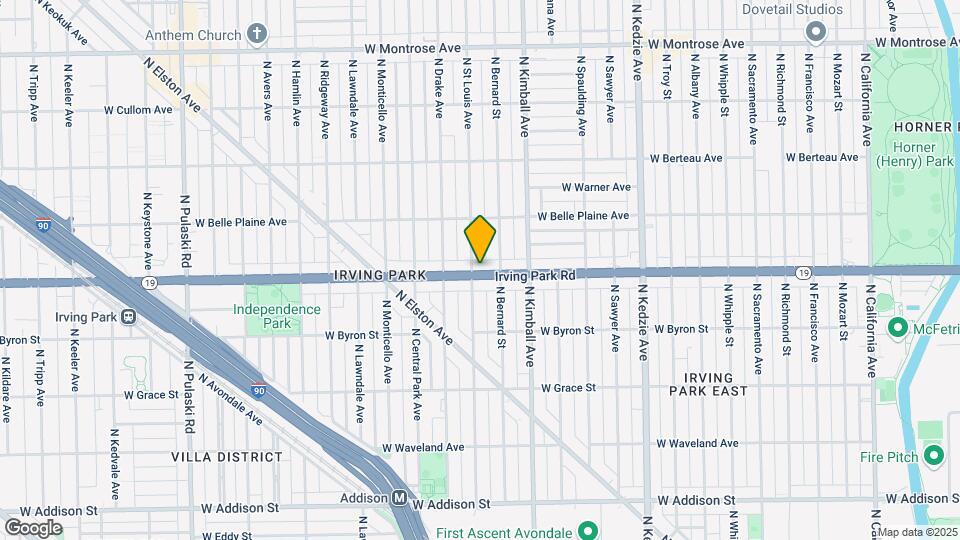 3454-3458 W Irving Park Rd Mapa y Detalles de la Ubicación