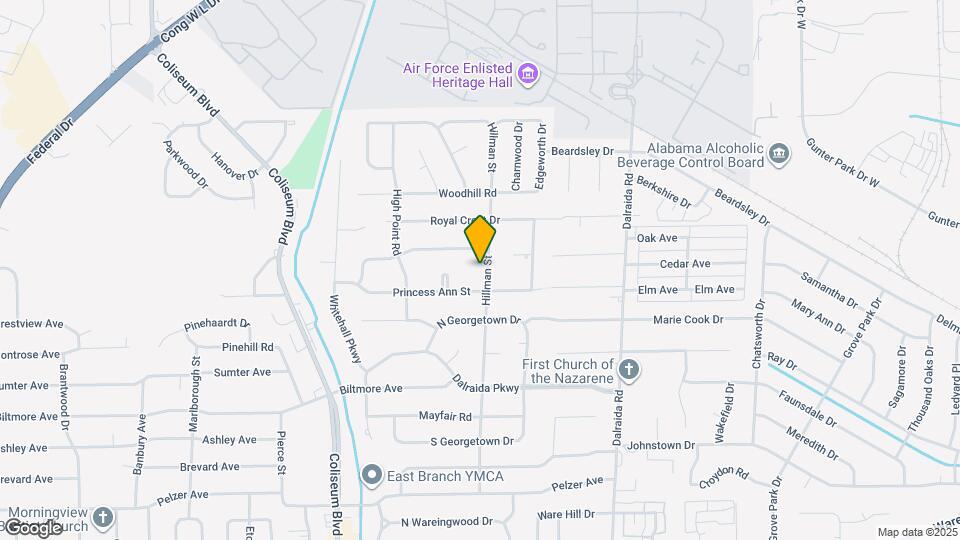 913 Hillman St Map and Location Details