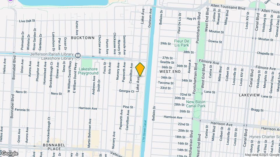 1353 Lake Ave Map and Location Details