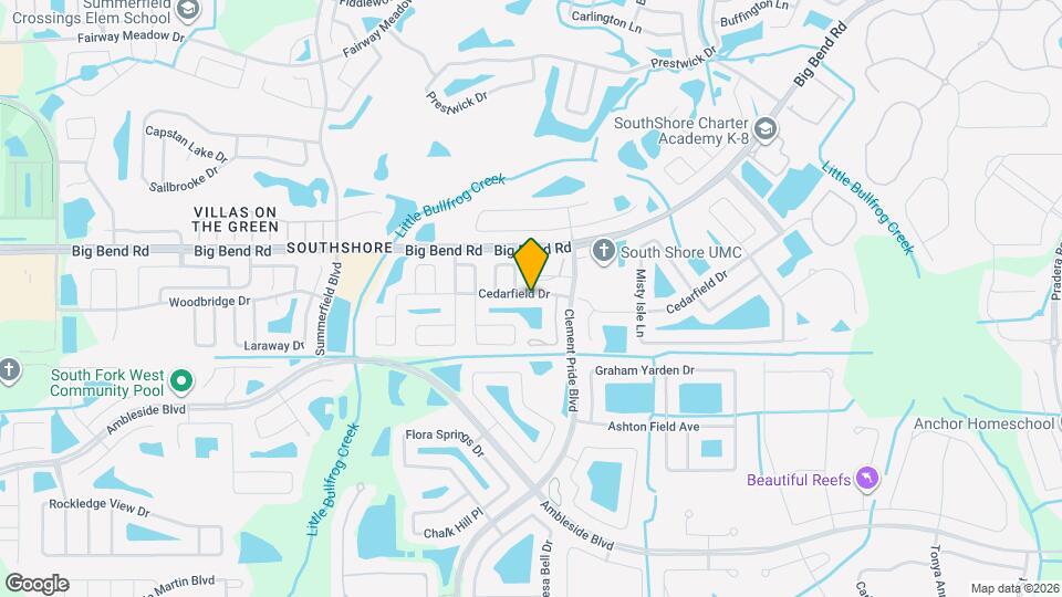 12023 Cedarfield Dr Map and Location Details