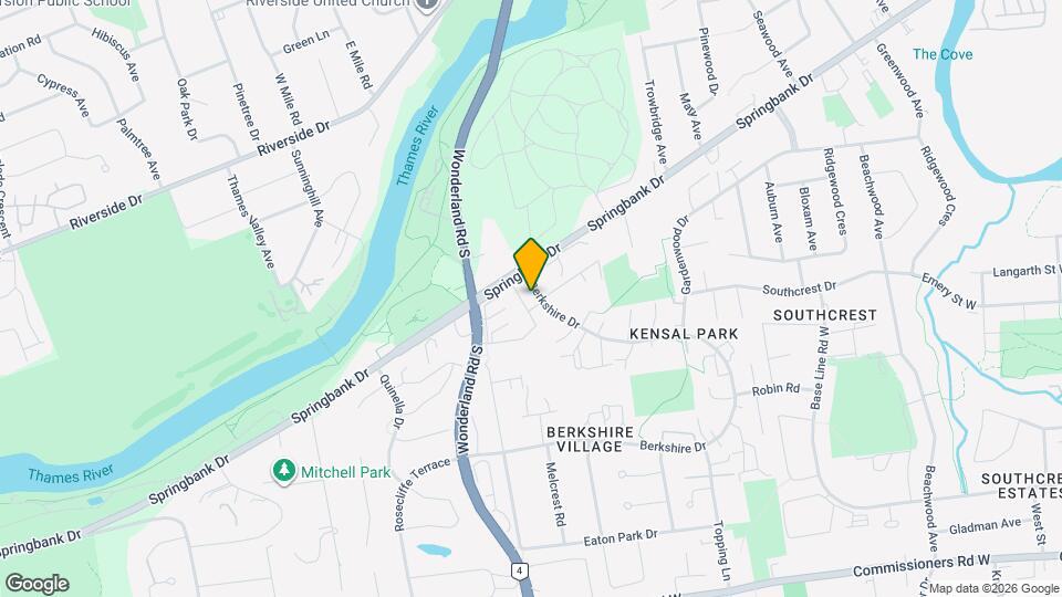 166 Berkshire Dr Map and Location Details