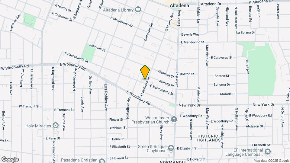 2067 EL Molino Ave Map and Location Details