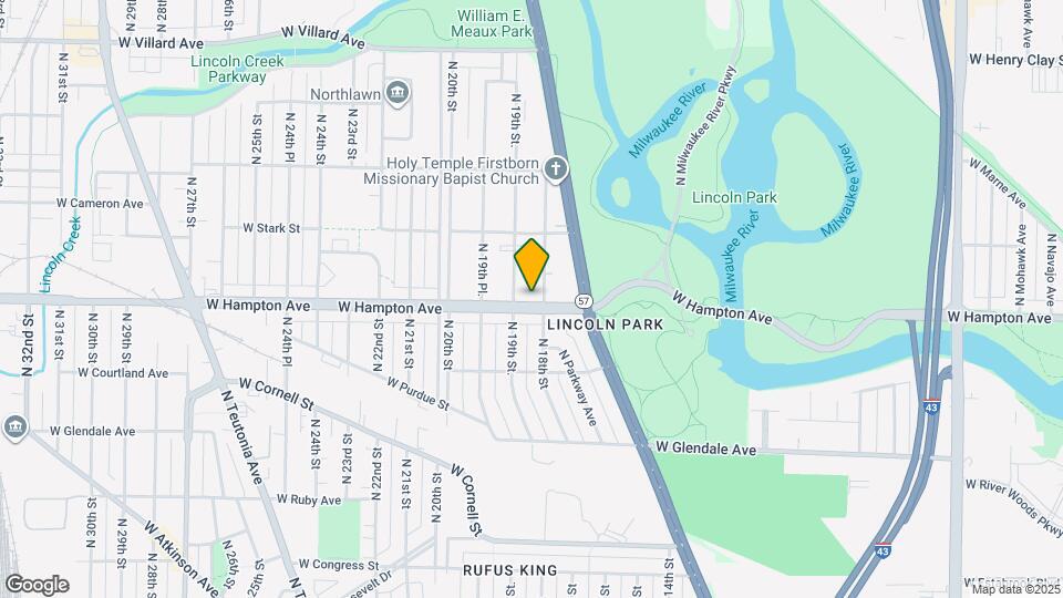 1812 W Hampton Ave Map and Location Details