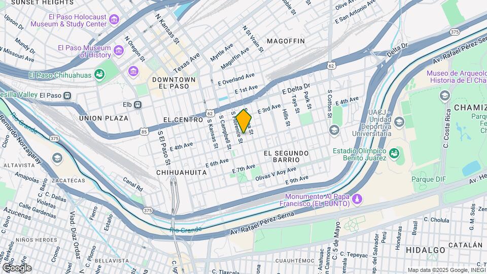 614 S Florence St Map and Location Details