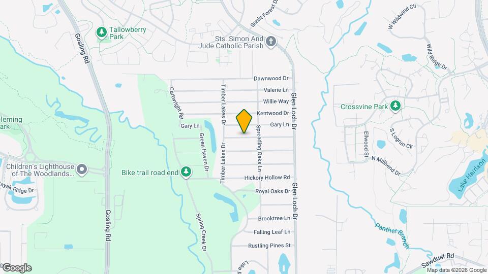 3419 Shadowcrest Ln Map and Location Details