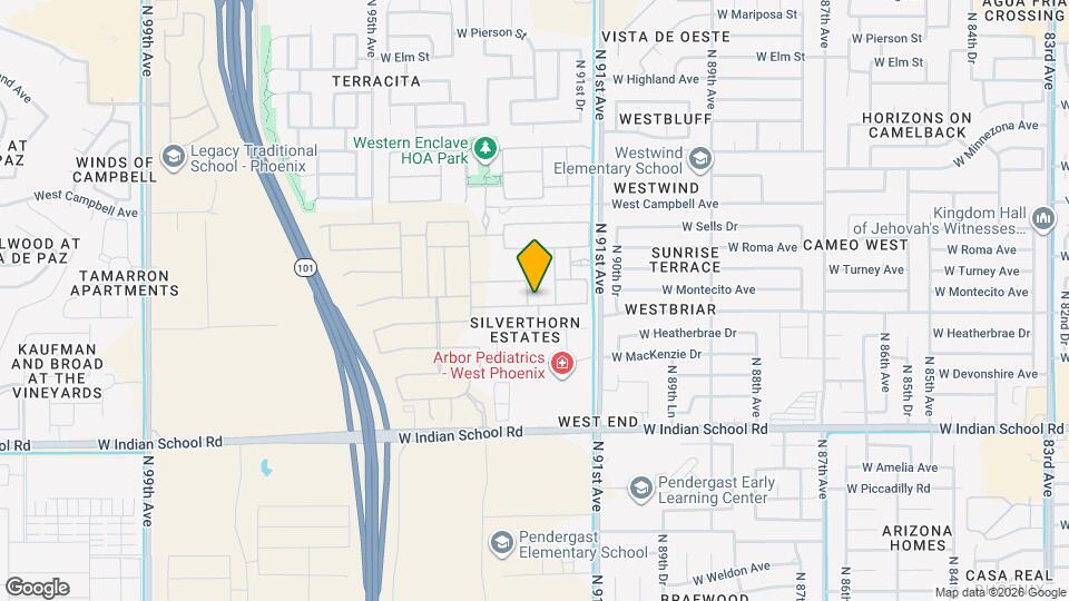 4323 N 92nd Dr Map and Location Details