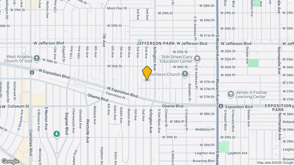 3668 2nd Ave Map and Location Details