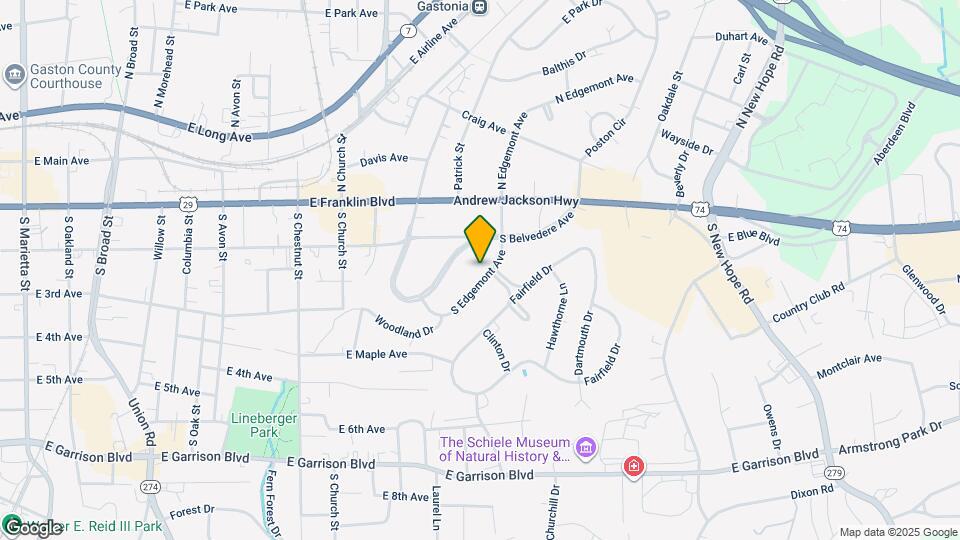 1121 S Edgemont Ave Map and Location Details