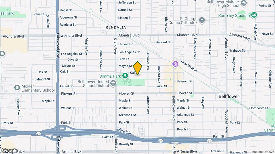 9528-9532 Oak St Map and Location Details