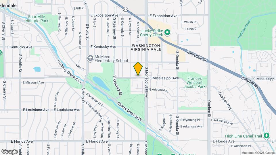 6396 E Mississippi Ave, Unit 6396 E Mississippi Ave Map and Location Details