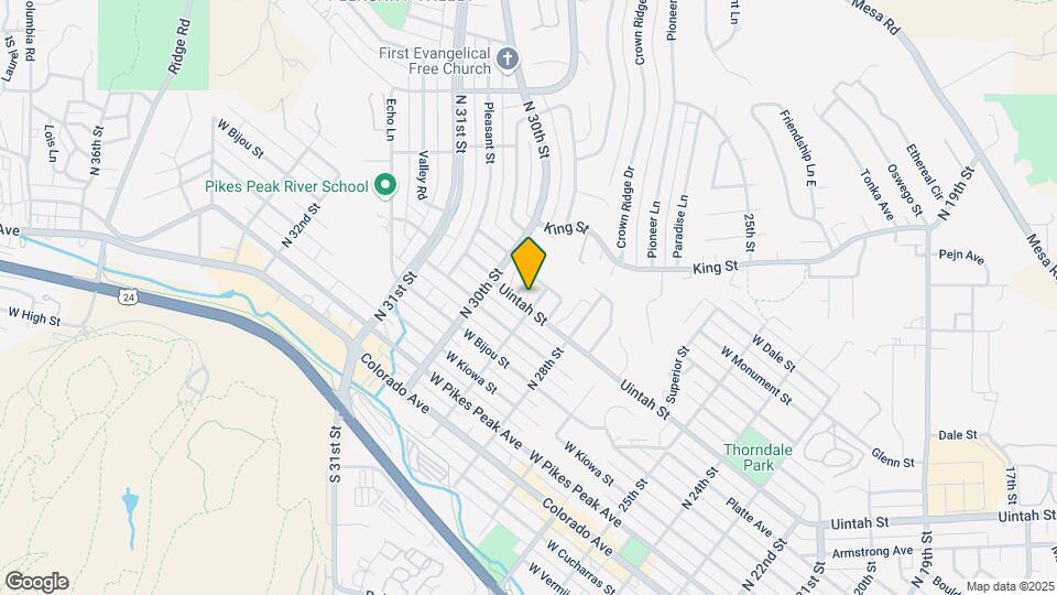 2904 W Uintah St Map and Location Details