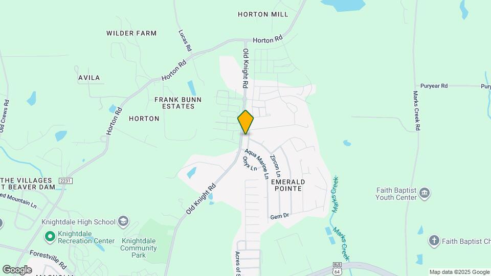 401 Onyx Ln Map and Location Details