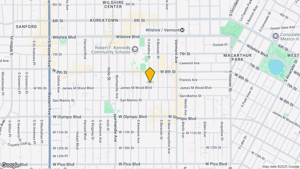 850 S Kenmore Ave, Unit 850 Map and Location Details