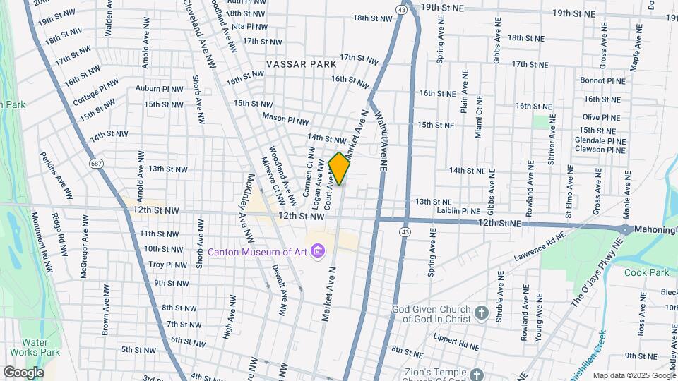 1307 Market Ave N Map and Location Details