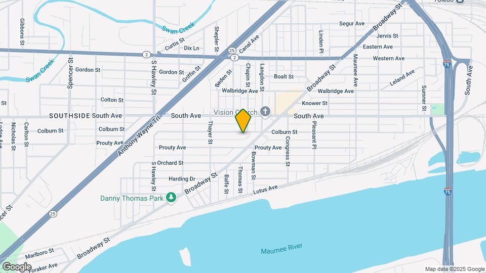 837 Colburn St Map and Location Details