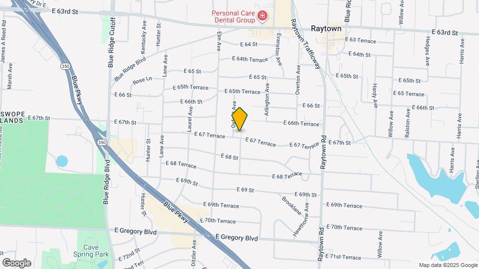 9358 E 67 Terrace Map and Location Details