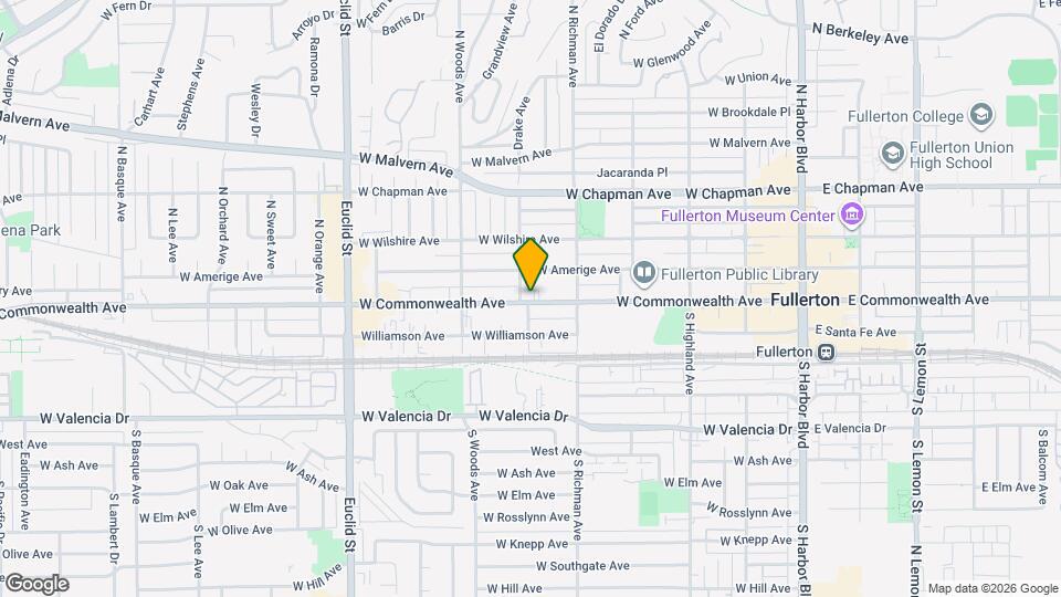 541 W Commonwealth Ave Map and Location Details