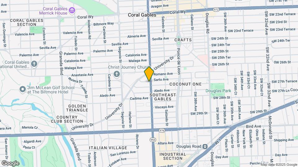 3306 S Le Jeune Rd Map and Location Details