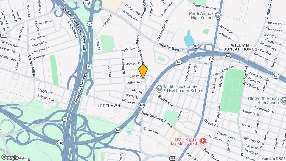 363 Florida Grove Rd Map and Location Details