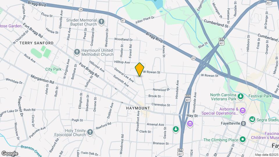 313 Oakridge Ave Map and Location Details