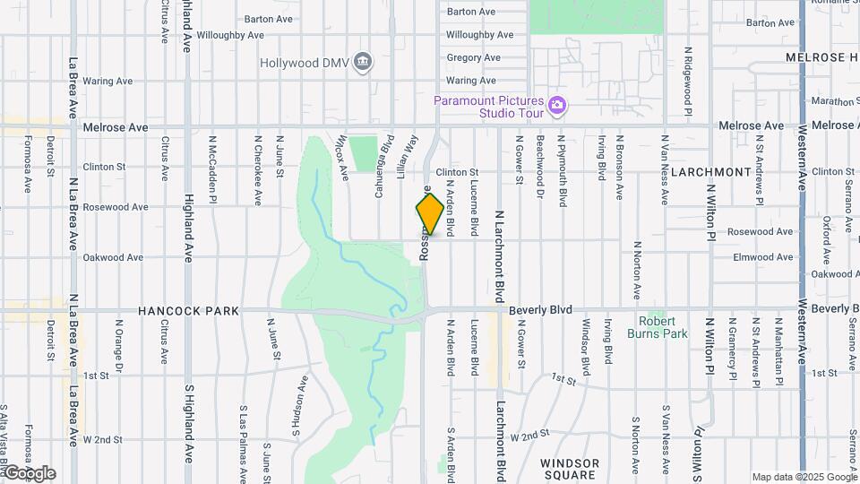 450 N Rossmore Ave Map and Location Details