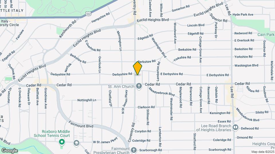 2125 Coventry Rd Map and Location Details