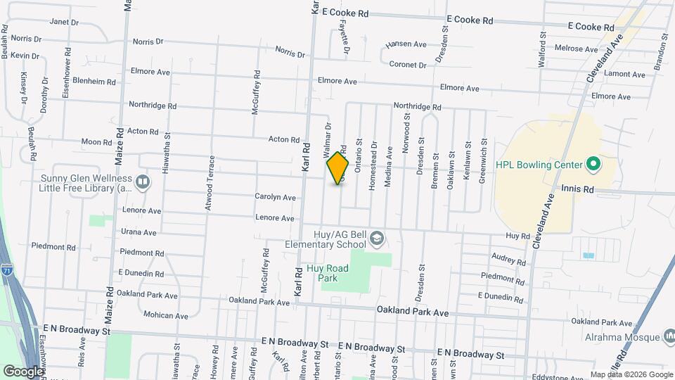 3461 Gerbert Rd Map and Location Details