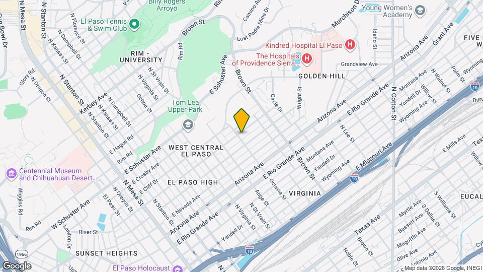 1100 E River Ave Map and Location Details