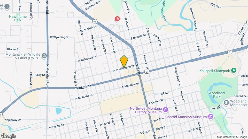 128 W Washington St Map and Location Details