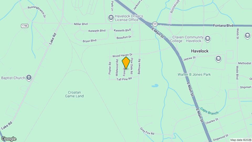 215 Forestview Dr Map and Location Details