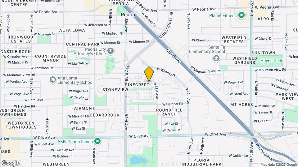 8140 W Palo Verde Ave Map and Location Details
