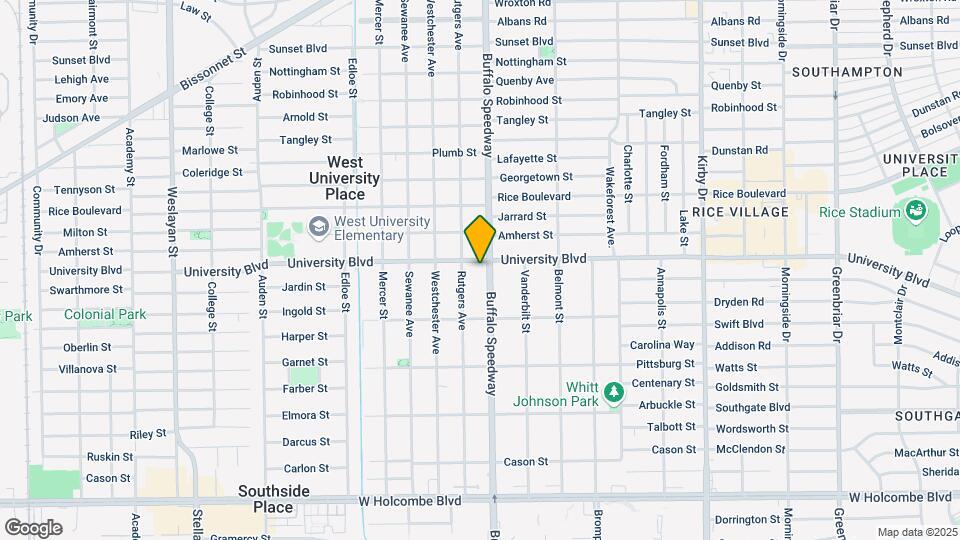3201 University Blvd Map and Location Details
