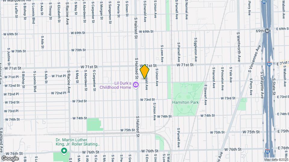 7152 S Emerald Ave Map and Location Details