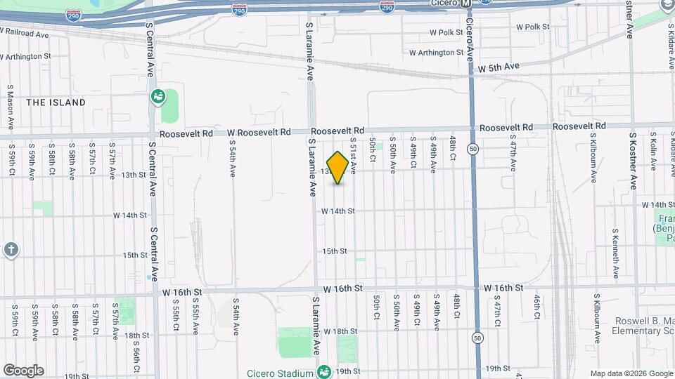 1323 S 51st Ct Map and Location Details