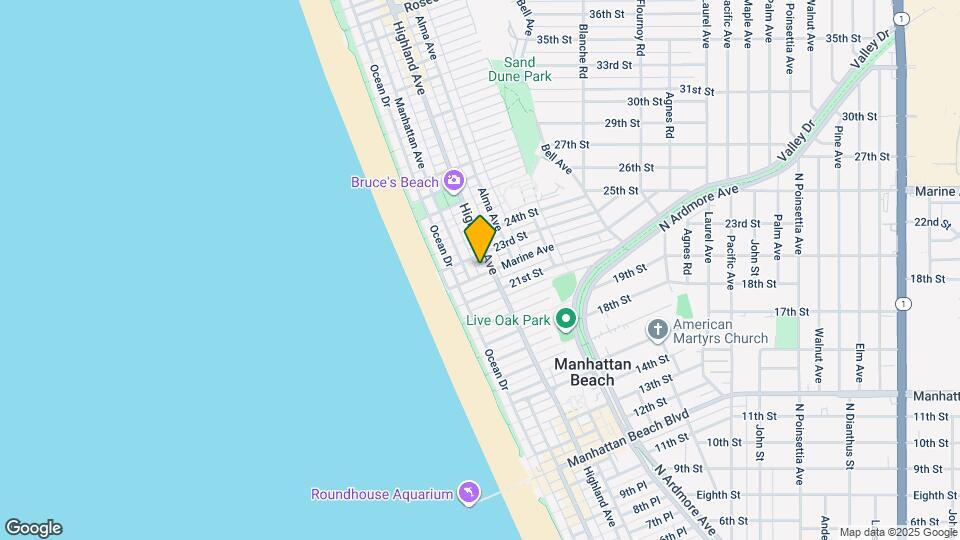 221 Marine Ave Map and Location Details