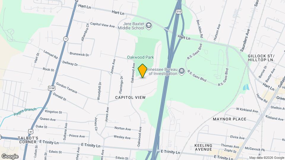 2525 Bethwood Dr Mapa y Detalles de la Ubicación