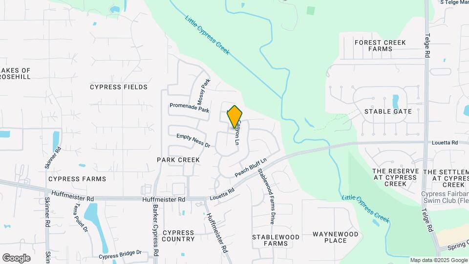 15403 Harris Canyon Ln Map and Location Details