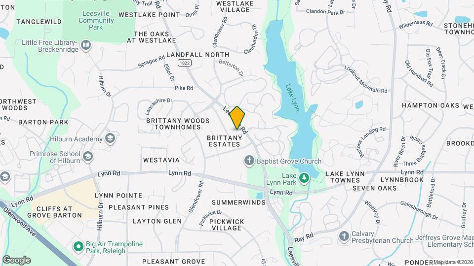 7301 Leesville Rd Map and Location Details