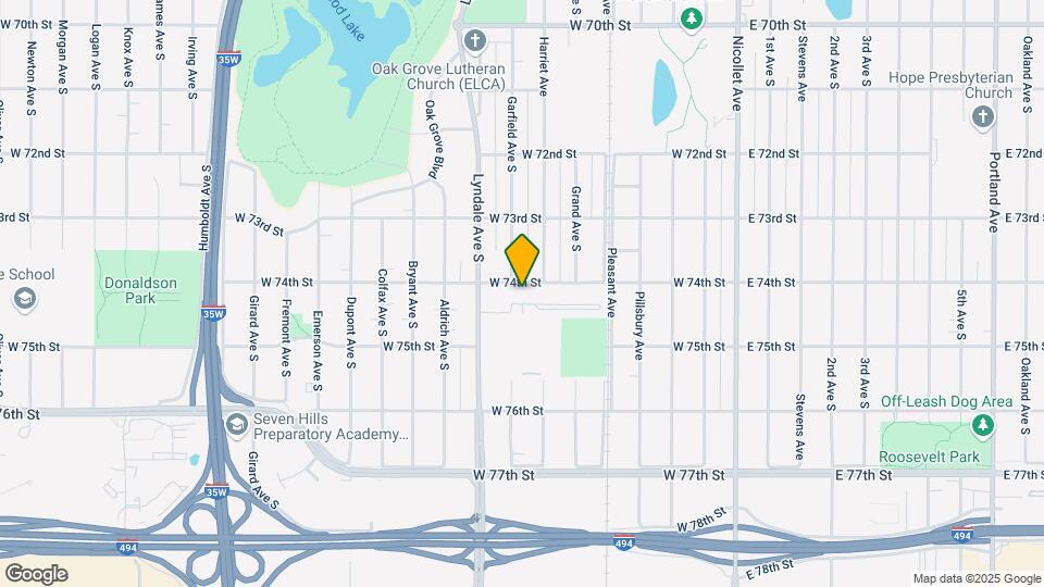 517 W 74th St Map and Location Details