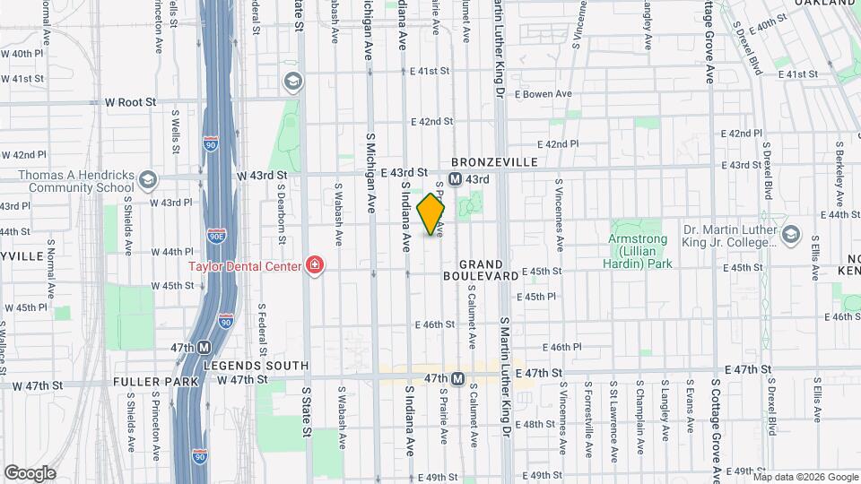 4420 S Prairie Ave Map and Location Details