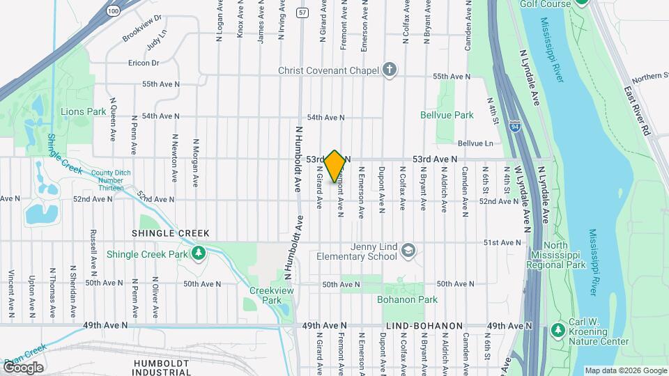 5219 Fremont Ave N Map and Location Details