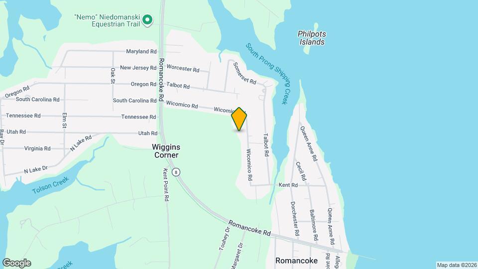 318 Wicomico Rd Map and Location Details