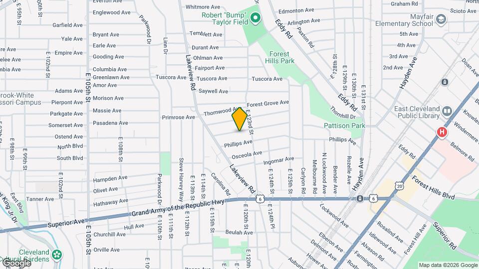 12098 Chesterfield Ave Map and Location Details