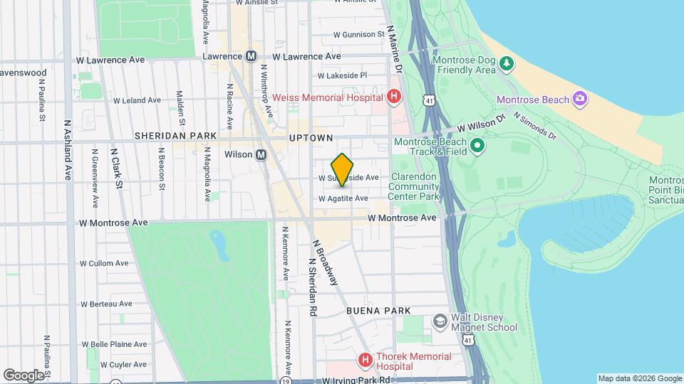 912 W Agatite Ave Map and Location Details