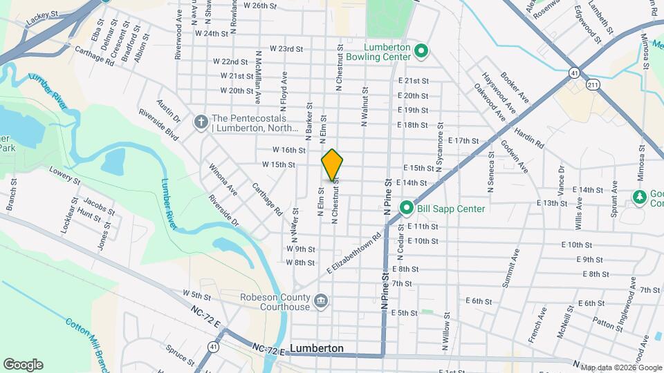 1323 N Chestnut St Map and Location Details