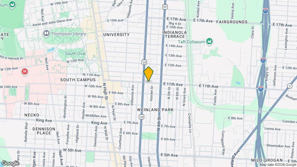 225 E 11th Ave Map and Location Details