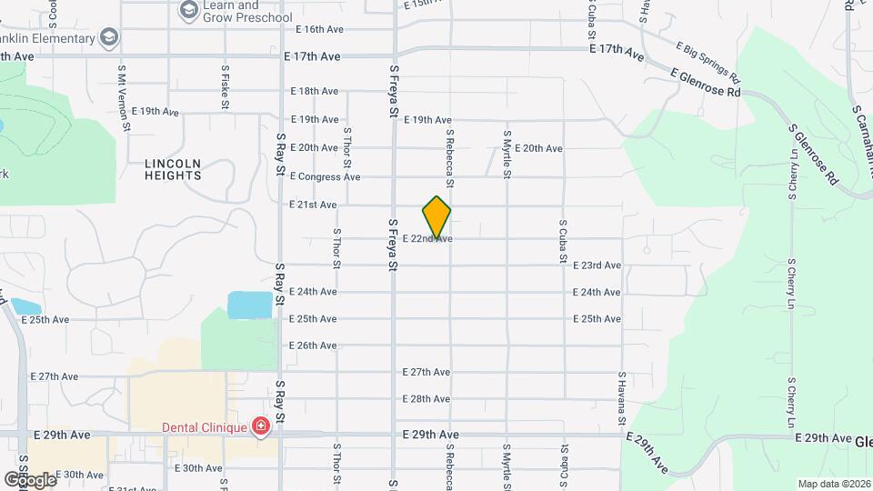 3718 E 22nd Ave Map and Location Details