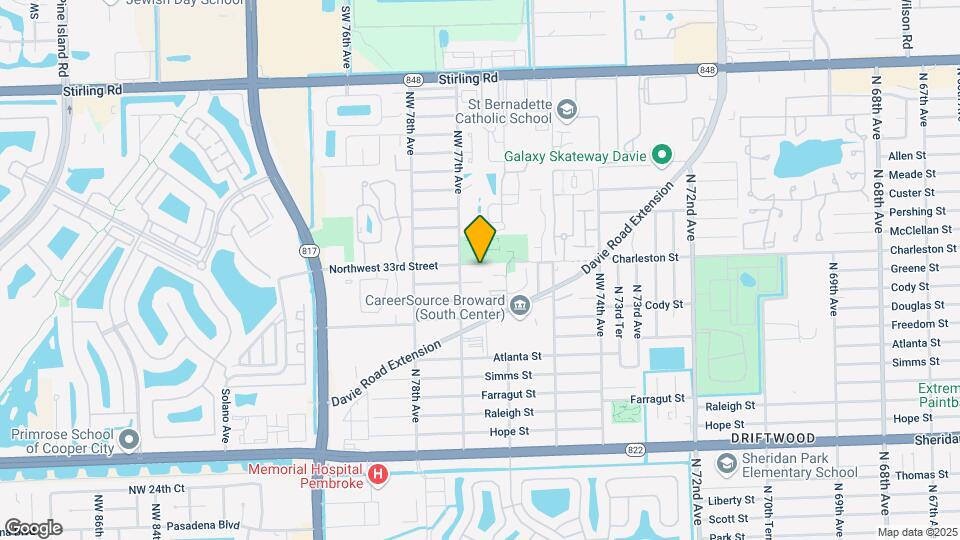 7650 NW 33rd St Map and Location Details