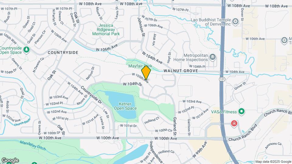 9660 W 105th Ave Mapa y Detalles de la Ubicación